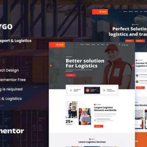 PRYGO – TRANSPORT & LOGISTICS ELEMENTOR TEMPLATE KIT LATEST VERSION